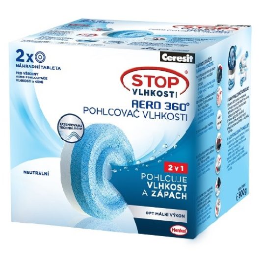 Ceresit STOP vlhkosti náhradní tablety AERO 2x450g