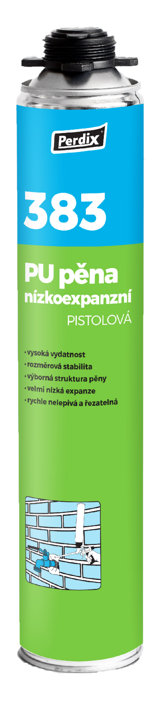 Perdix 383 PU pěna nizkoexpanzní pistolová 750 ml