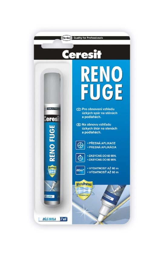 CERESIT Reno fuge obnovovač spár bílý 7ml