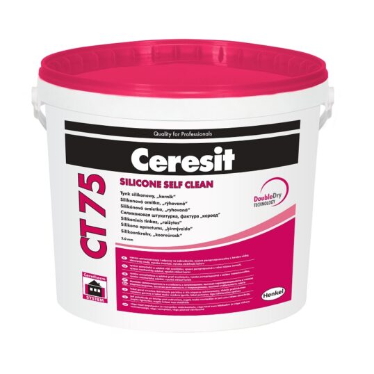 CERESIT CT 75 Silikonová omítka 2mm 25kg