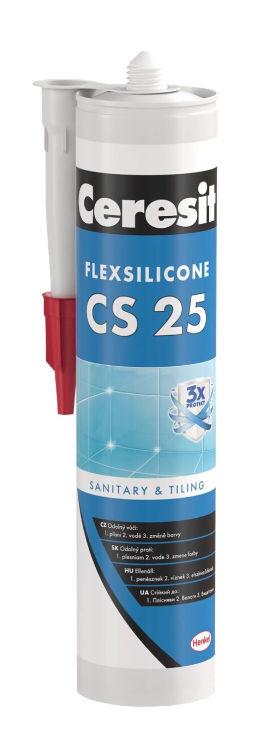 CERESIT CS 25 sanitární silikon bazalt 280ml