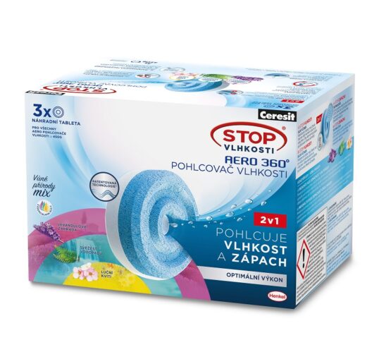 Ceresit STOP vlhkosti náhradní tablety AERO TRIOPACK 3x450g