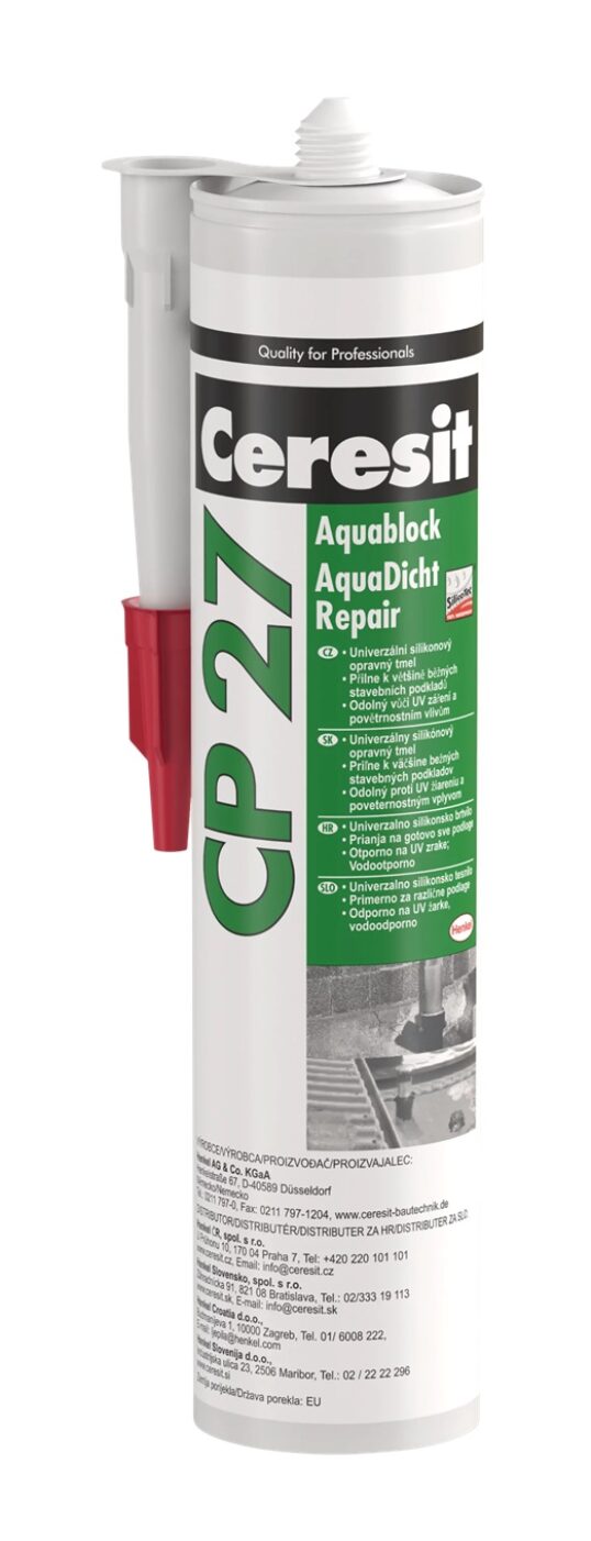 CERESIT CP27 Aquablock Repair šedá 300ml – Silikonová izolace