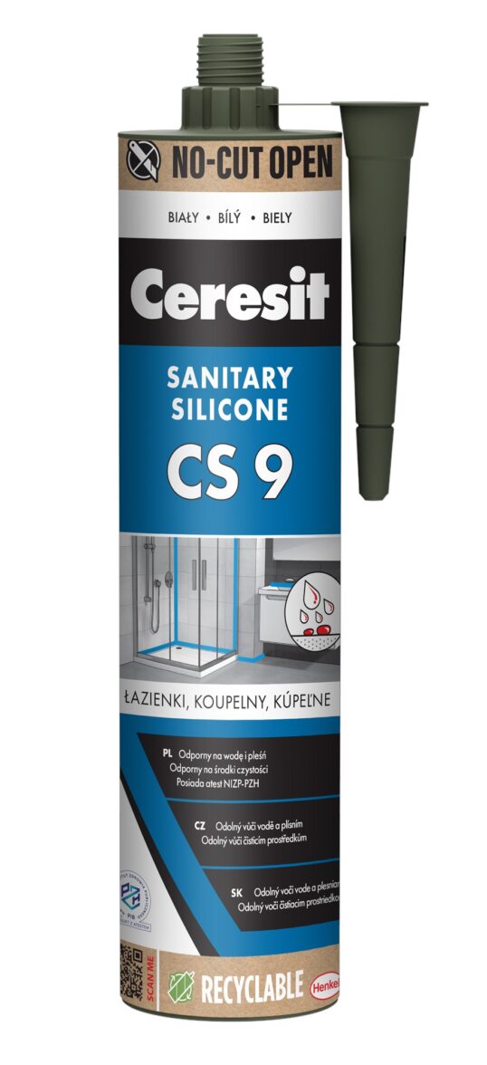 CERESIT CS 9 sanitární silikon bílá 280ml