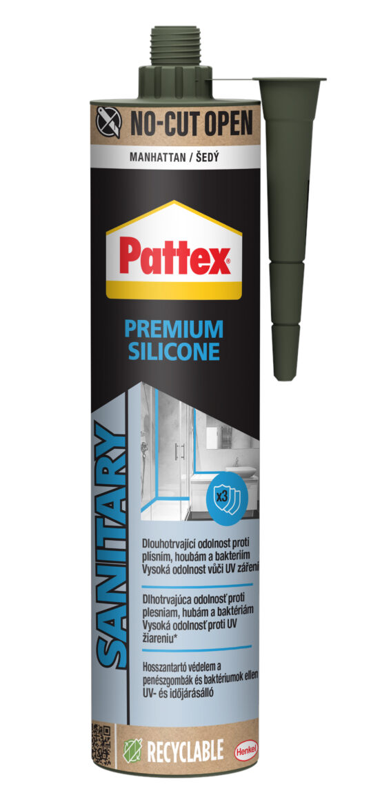 PATTEX Sanitární silikon PREMIUM 280ml manhattan