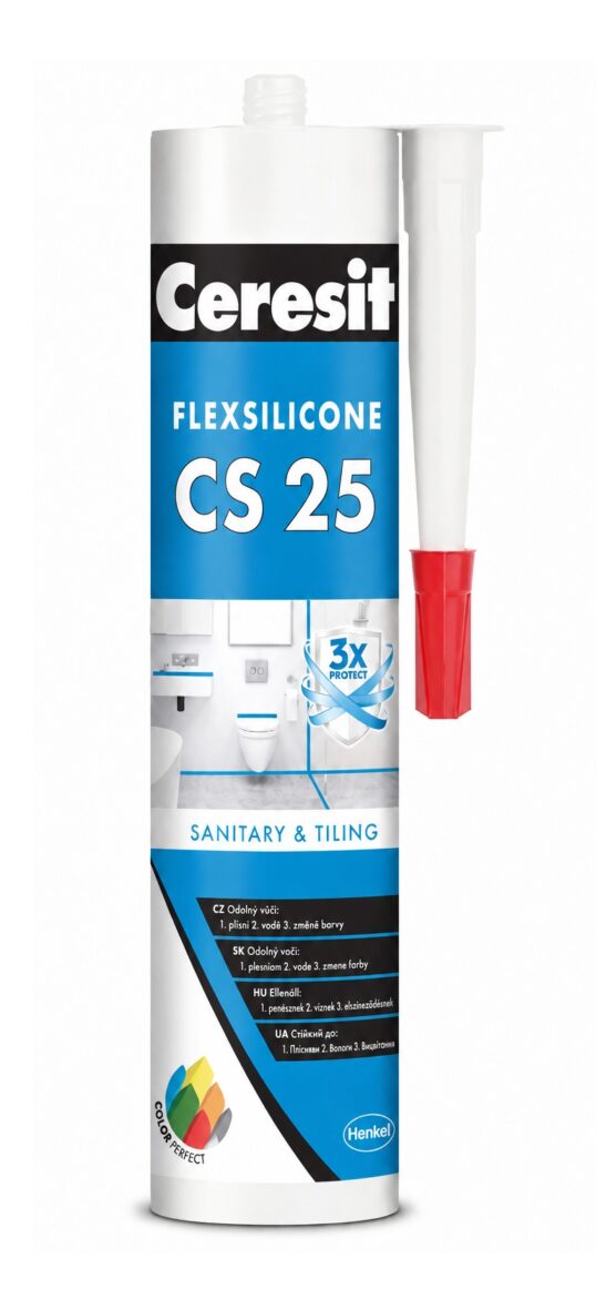 CERESIT CS 25 sanitární silikon clinker 280ml